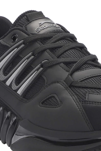 Slazenger Zalar Erkek Sneaker Ayakkabı Siyah - Koyu Gri - 4