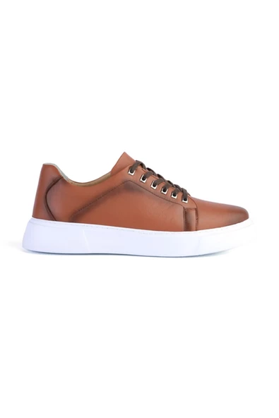 Deriholl Taba Erkek Hakiki Deri Sneaker & Spor Ayakkabı - 3