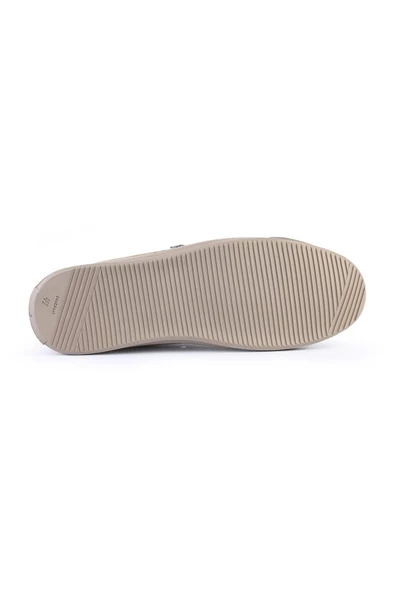 Deriholl Kum Rengi Erkek Hakiki Deri Sneaker & Spor Ayakkabı - 4