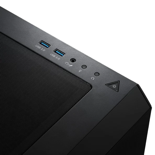 XPG Starker Tempered Glass STARKER-BKCWW ARGB 2 Fanlı Siyah ATX Oyuncu Kasası - 4