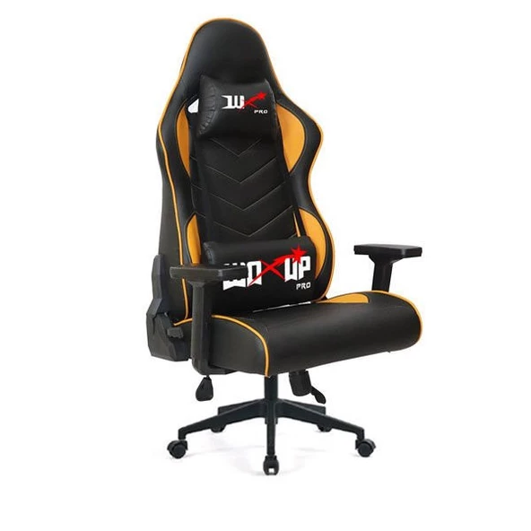 Woxup X-2072 Turuncu Deri Oyuncu Koltuğu - Resim 2