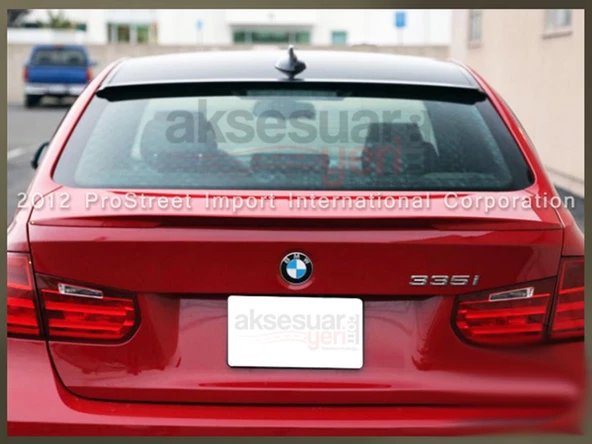 BMW F30 Cam Üstü Spoiler - Piano Black-Parlak Siyah - 3