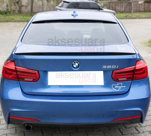 BMW F30 Cam Üstü Spoiler - Piano Black-Parlak Siyah - 4