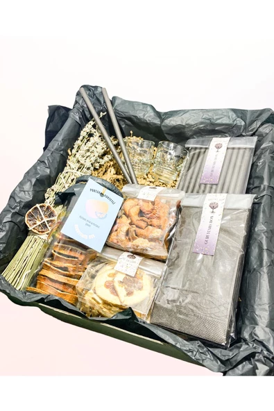 GURUYEMİŞ BOX Siyah Parti Kutusu Ve Kokteyl Hazırlama Kiti Kuru Kafa Shot Hediye Paketi Doğum Günü - 4