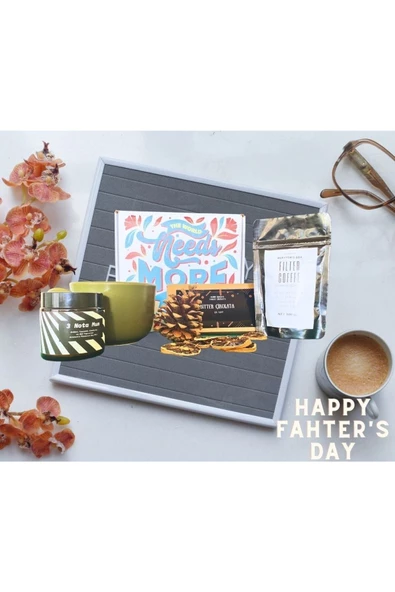 GURUYEMİŞ BOX Guruyemiş Box Babalar Günü 4lü Hediye Kutusu Paketi Konsept Hediye Seti - 2