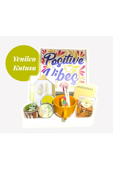 GURUYEMİŞ BOX "yenilen Kutusu" Konsept Hediye Kutu Positive Vibes Motivasyon Paketi - 3