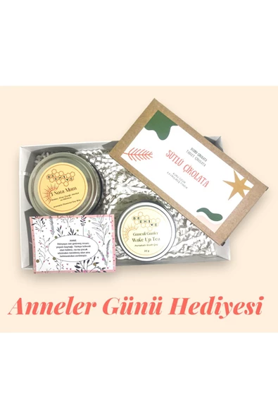 GURUYEMİŞ BOX Anneler Günü Hediye Kutusu (soya Doğal Mum- Bitki Çayı- El Yapımı Çikolata) - 2