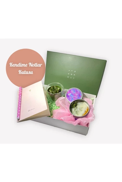 GURUYEMİŞ BOX "kendime Notlar" Konsept Hediye Kutusu " Happy" Motivasyon Paketi - 2