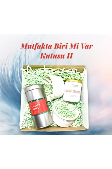 GURUYEMİŞ BOX Mutfakta Biri Mi Var Kutusu Iı - Mutfaksever Hediye Konsept Hediye Muffin Kek Hazırlama Seti - 2