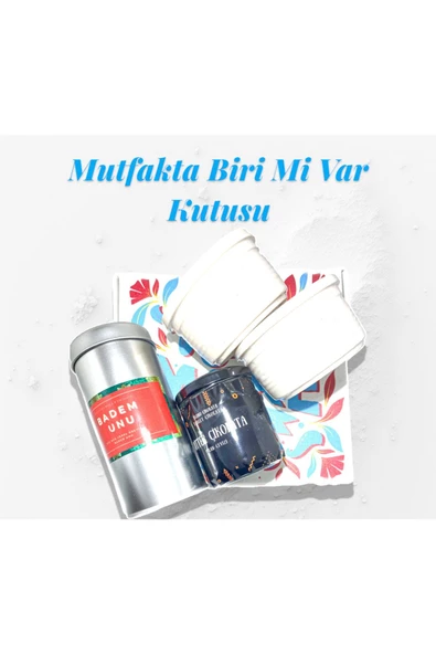 GURUYEMİŞ BOX Mutfakta Biri Mi Var Kutusu- Konsept Hediye Özel Gün Sevgili Muffin Seti - 3