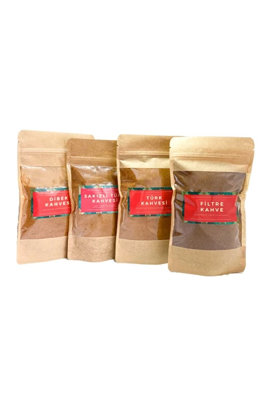 GURUYEMİŞ BOX 4lü Kahve Ile Uyandırma Servisi Seti Türk Kahvesi Filtre Dibek Ve Sakızlı Türk Kahvesi - 2
