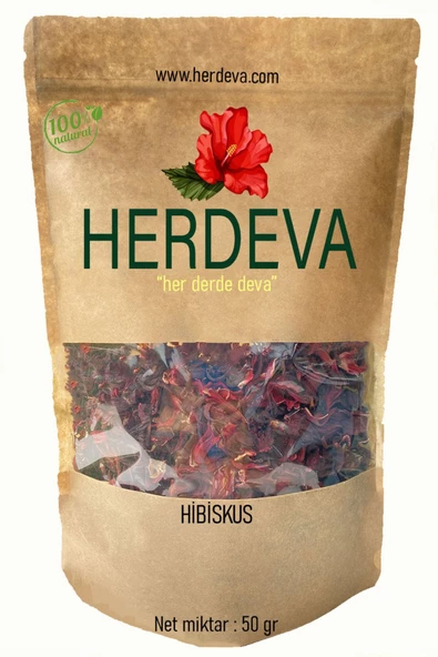 HERDEVA Kurutulmuş Hibiskus Kelle (1.KALİTE) 50 gr