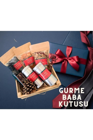 GURUYEMİŞ BOX Guruyemiş Box "Gurme Baba Konsept Hediye Seti" Babalar Günü Hediyesi - 4