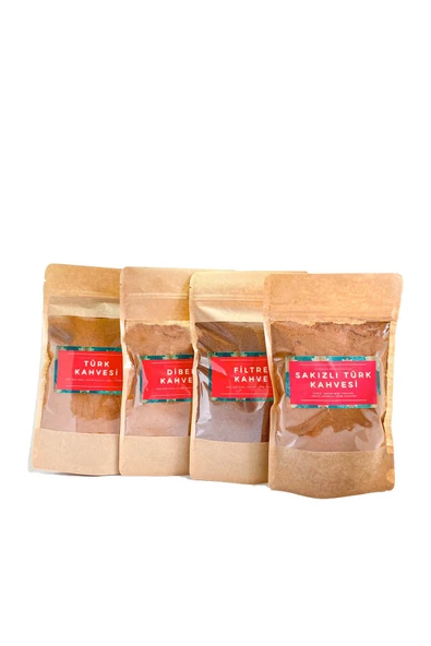 GURUYEMİŞ BOX 4lü Kahve Ile Uyandırma Servisi Seti Türk Kahvesi Filtre Dibek Ve Sakızlı Türk Kahvesi - 3
