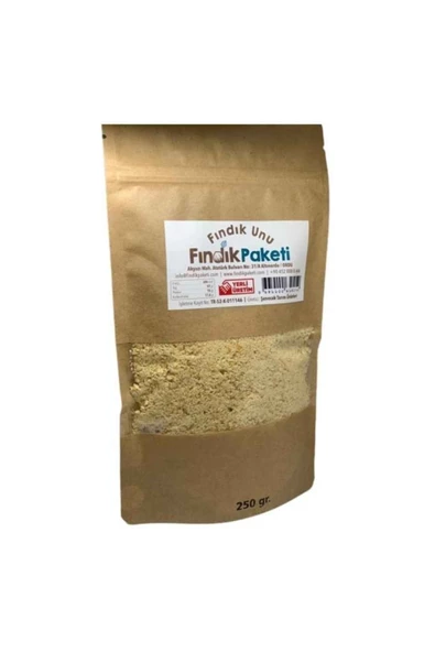 Fındık Paketi Fındık Unu 250gr 1.kalite %100 Saf Doğal Katkısız Glutensiz Öğütülmüş Doypack Gerçek Fındık Unu Tozu - 2