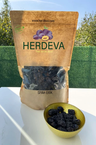 HERDEVA Çekirdekli Siyah Erik Kurusu (1.Kalite) 1 Kg - 3
