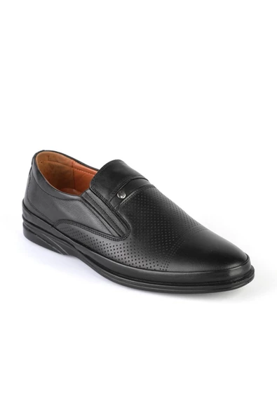 Deriholl Erkek Siyah Deri Casual Comfort Ayakkabı - 2