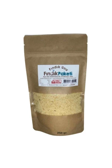 Fındık Paketi Fındık Unu 250gr 1.kalite %100 Saf Doğal Katkısız Glutensiz Öğütülmüş Doypack Gerçek Fındık Unu Tozu - 3