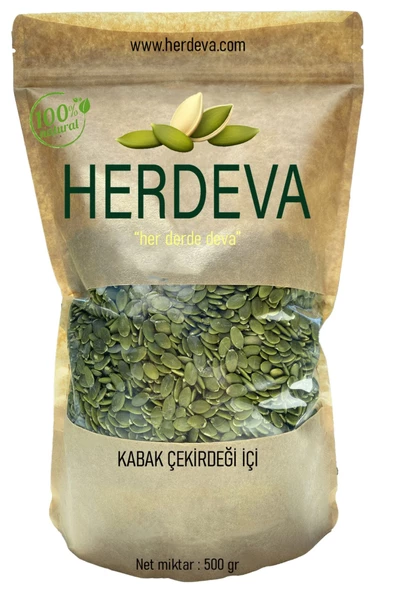 HERDEVA Çiğ Kabak Çekirdeği Içi ( 1. Kalite ) 500 gr