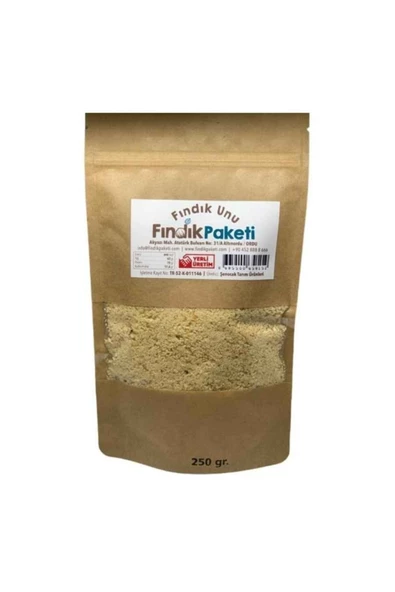 Fındık Paketi Fındık Unu 250gr 1.kalite %100 Saf Doğal Katkısız Glutensiz Öğütülmüş Doypack Gerçek Fındık Unu Tozu