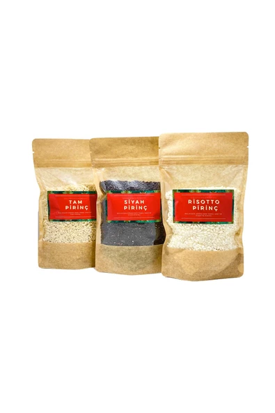 GURUYEMİŞ BOX Pirinç Deneme Paketi Tam Pirinç Risotto Siyah Pirinç - 2