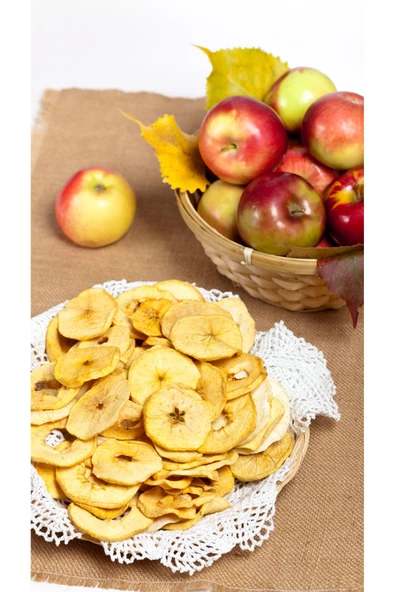 GURUYEMİŞ BOX Taze Lezzetin Özü: Doğal Elma Kurusu Dilimleri - Kurutulmuş ve Tatlı 250gr ürün görseli 1