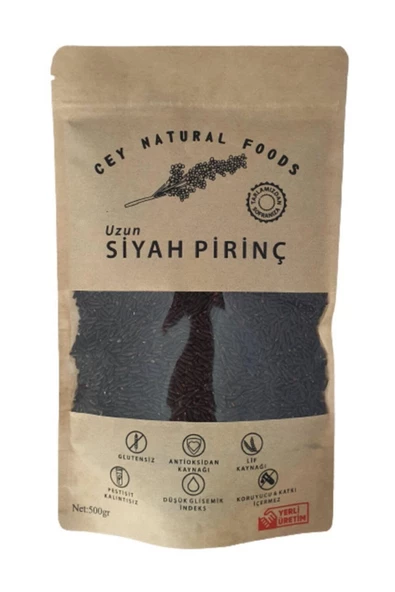 Cey Natural Foods Uzun Siyah Pirinç 500 gr