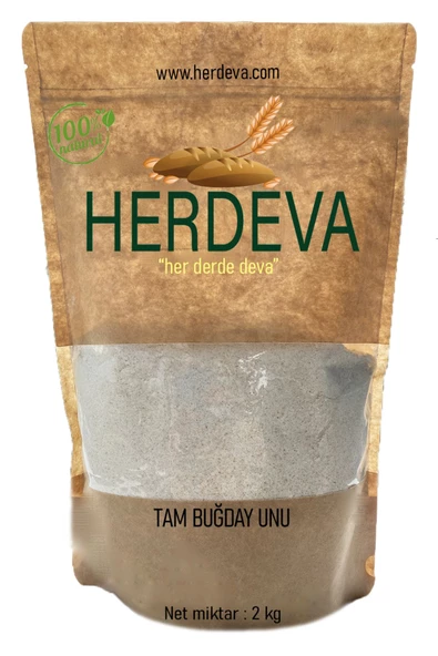 HERDEVA Tam Buğday Unu (1.KALİTE) 2 Kg