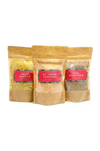 GURUYEMİŞ BOX Öğün Paketi Bulgur Tarhana Ve Yeşil Mercimek ürün görseli 1