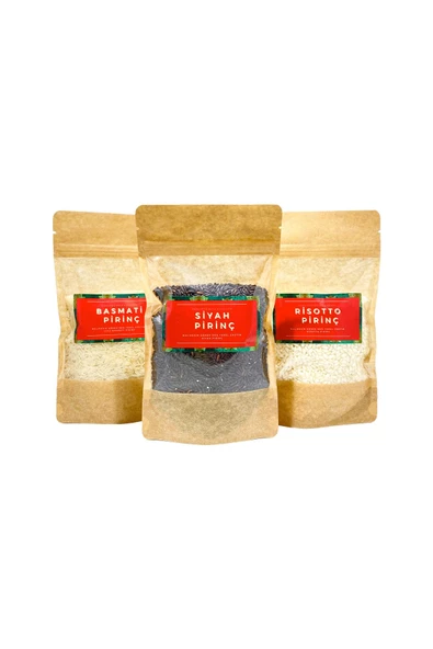 GURUYEMİŞ BOX Pirinç Deneme Paketi Basmati Siyah Pirinç Risotto - 2