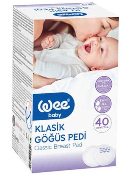 Wee Baby Emici Göğüs Pedi Klasik | 40 Adet (Kod:132)