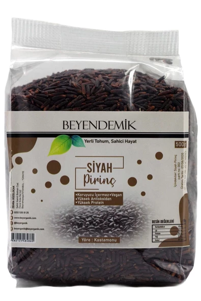 BEYENDEMİK Endemik Siyah Pirinç 500 gr