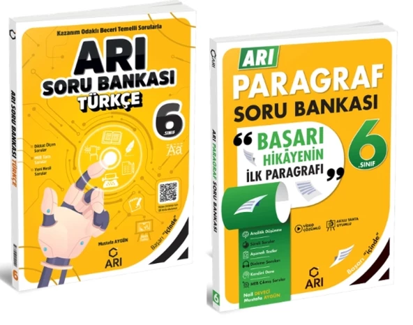 ARI YAYINCILIK 6. SINIF Türkçe + Paragraf Soru Bankası