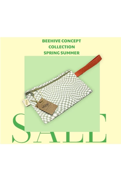 GURUYEMİŞ BOX "beehive" Illusion Mirror Consept Clutch El Çantası Makyaj Ve Mini Plaj Çantası - 3