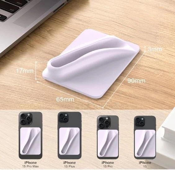 İpeksi Silikon Lipbalm Tutucu Yapışkanlı Telefon Kılıfı Aksesuarı - 8