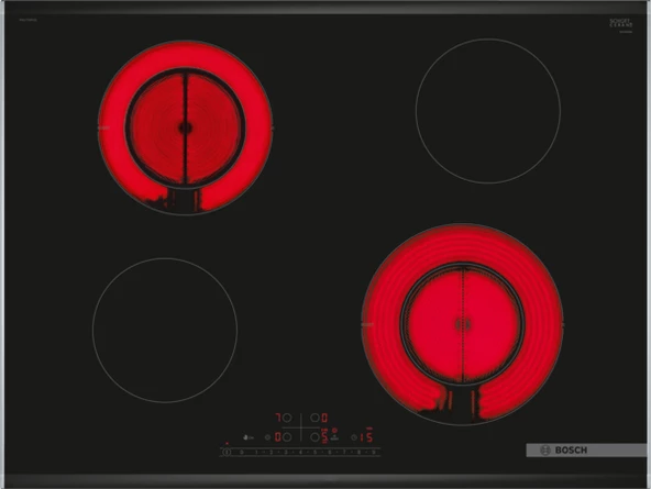 BOSCH PKG775FP2E SIYAH SERAMIK ELEKTRIKLI ANKASTRE OCAK