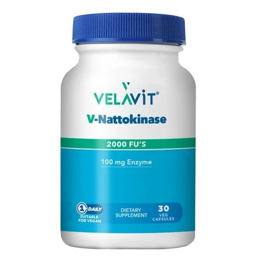 Velavit V-Nattokinase Takviye Edici Gıda 30 Kapsül ürün görseli