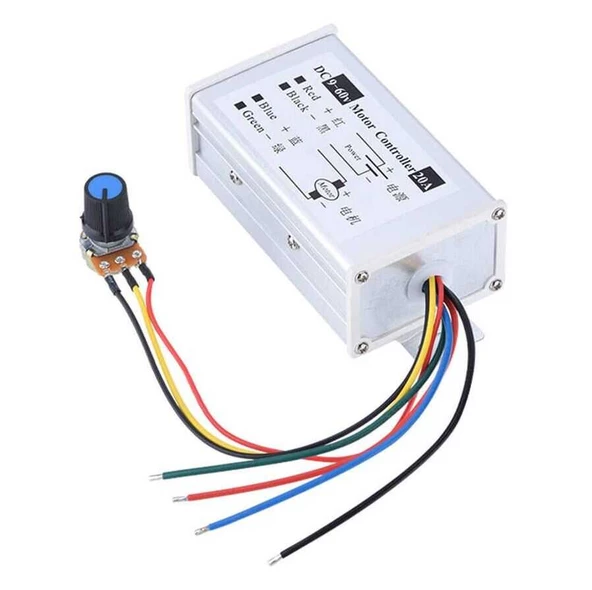 DC 9-60V 20A PWM Motor Sürücü Hız Kontrol Devresi - 5