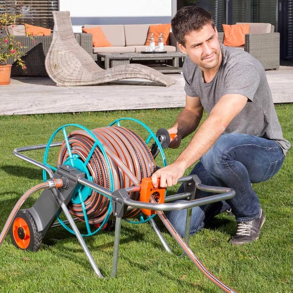 Gardena 2674 Metal Hortum Arabası - 7