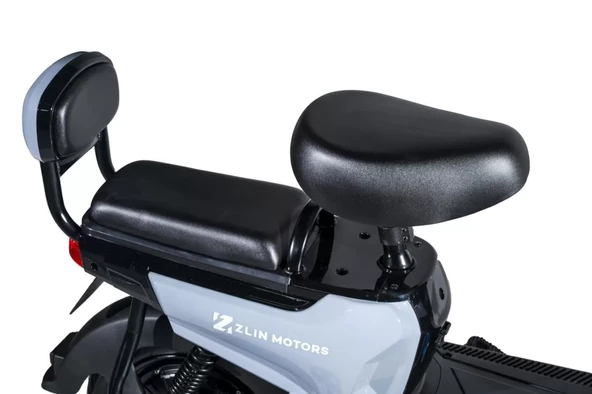 ZLİN Şahin1 / 4 ADET Büyük Akülü Elektrikli Motosiklet Beyaz - 5