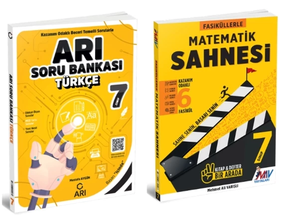 ARI YAYINCILIK 7. SINIF Türkçe Soru Bankası + Matematik Sahnesi