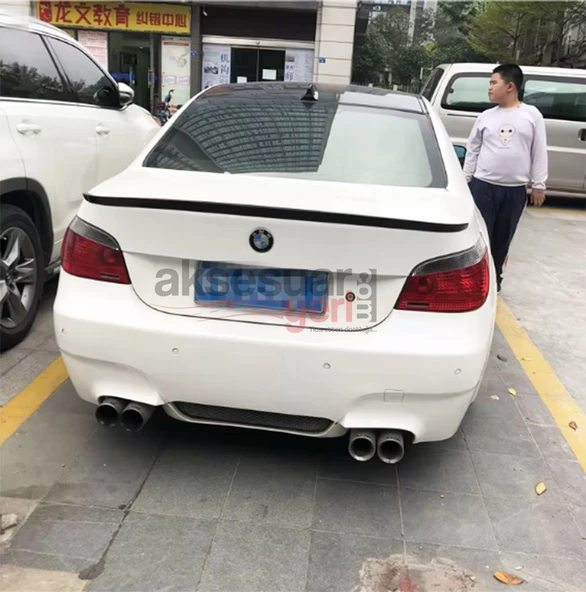 Bmw E60 M5 Tip Spoiler Parlak Siyah Boyalı İthal Ürün Plastik - 3