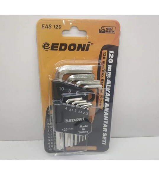 Edoni Allen Anahtar Seti 10 Lu EAS120