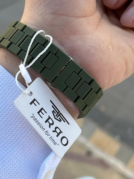 Ferro Polycarbon Kasa & Kordon 50 Mt Suya Dayanıklı Erkek Kol Saati EF1140-19F - 4