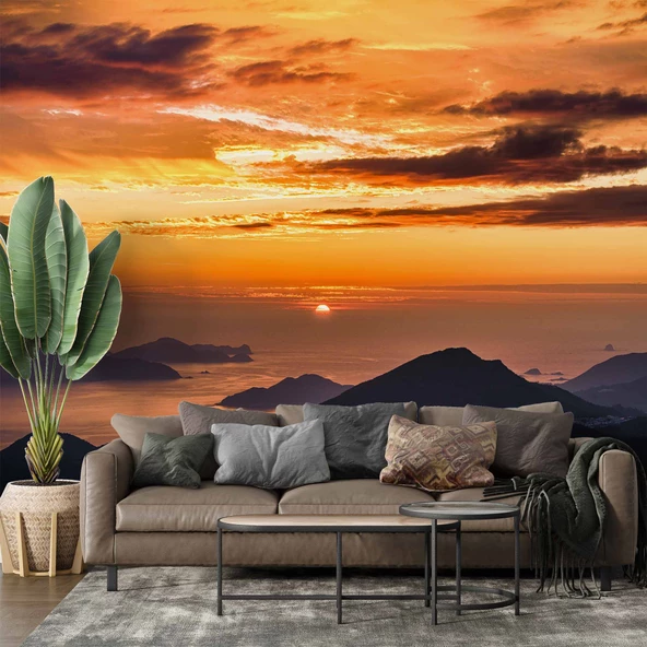 Günbatımı Duvar Kağıdı Baskı ürün görseli