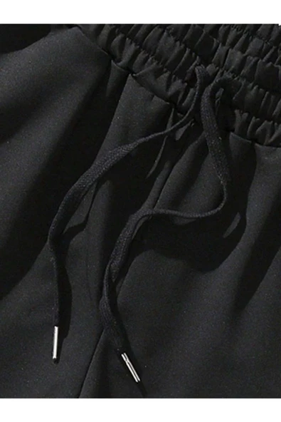 Erkek Bej New York Baskılı Şort T-shirt Takım - 4