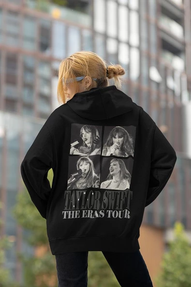 Taylor Swift The Eras Tour Baskılı Unisex Oversize Şarkıcı Hoodie