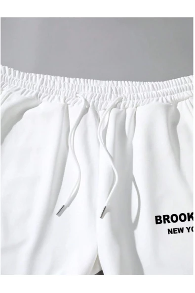 Erkek Brooklyn Baskılı Eşofman Altı - 9