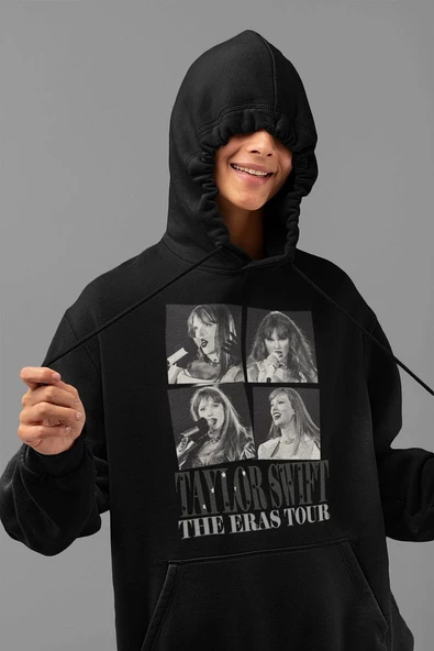 Unisex Taylor Swift The Eras Tour Baskılı Oversize Hoodie