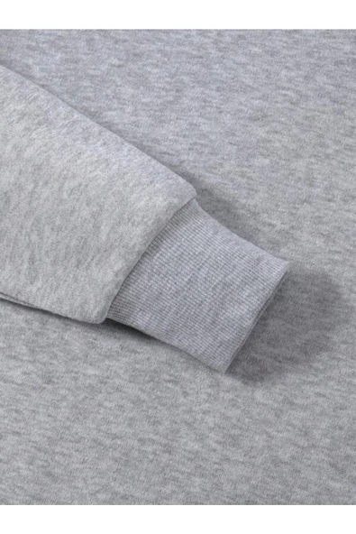 Erkek La Baskı Bisiklet Yaka Sweatshirt - 6